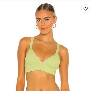 L*SPACE Vera Bikini Top Lime Green